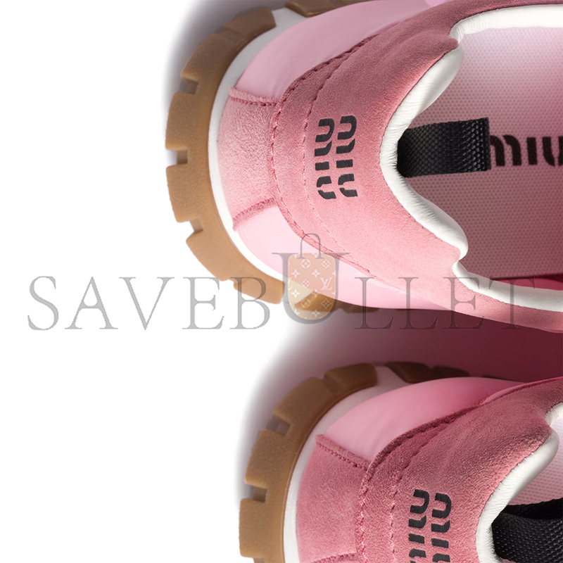 MIU MIU TYRE TECHNICAL FABRIC AND SUEDE SNEAKERS 5E417E MIU MIU TYRE TECHNICAL FABRIC AND SUEDE SNEAKERS 5E417E